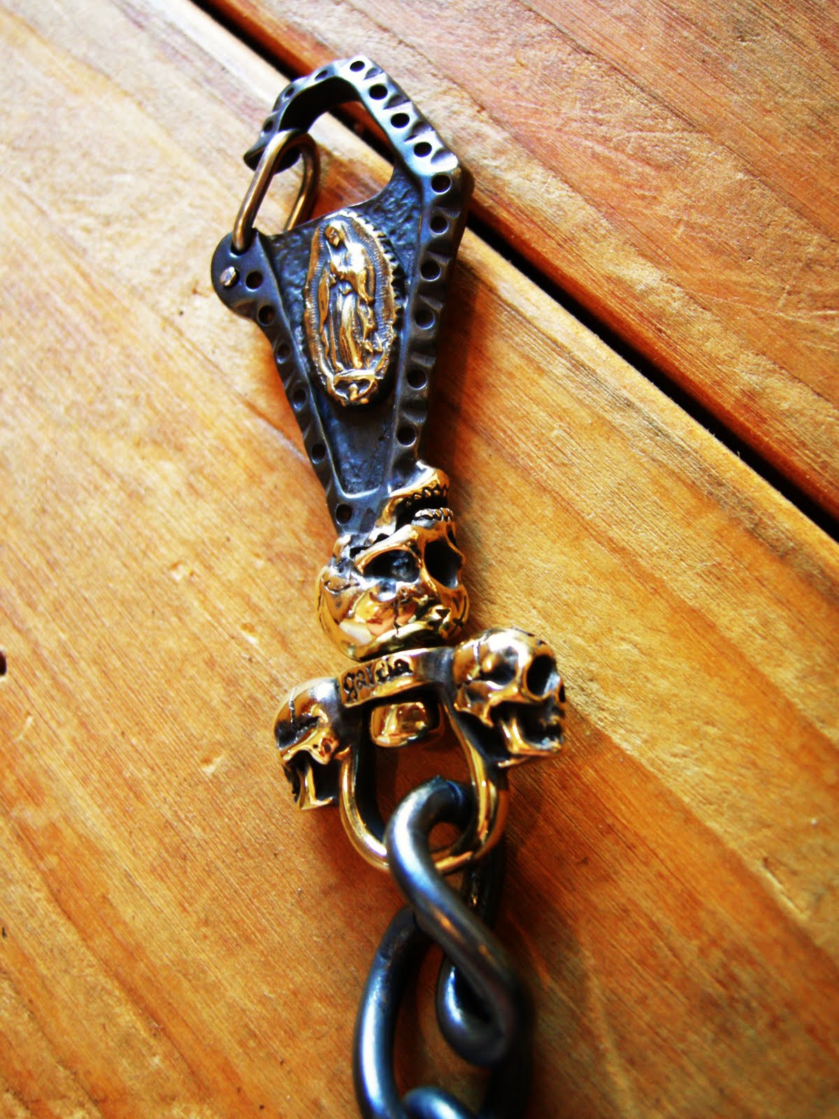 SWINGUP galcia BRASS WALLET CHAIN(Antique Black Coating)〔stock〕