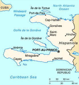 map of Haiti