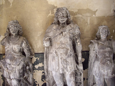 King and his two sons..Damaged thro riots in London
