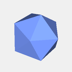 JOGLで描画した20面体
