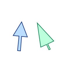 GfxBuilderで描画した矢印画像