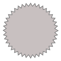 GfxBuilderで描画したバッジ