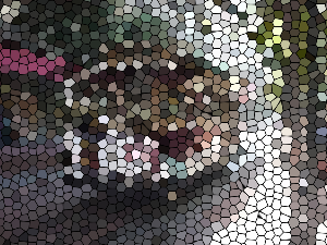 ProcessingとJava Image Filters(pixels)を使用してステンドグラス風に変換した画像