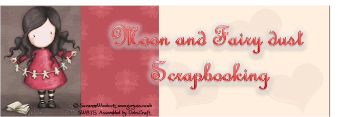 Moon and fairy dust scrapbooking