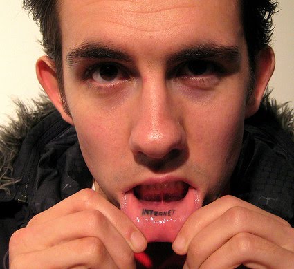 We've collected some of the craziest examples of inner lip tattoos: