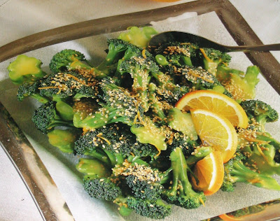 broccoli in spicy orange sauce