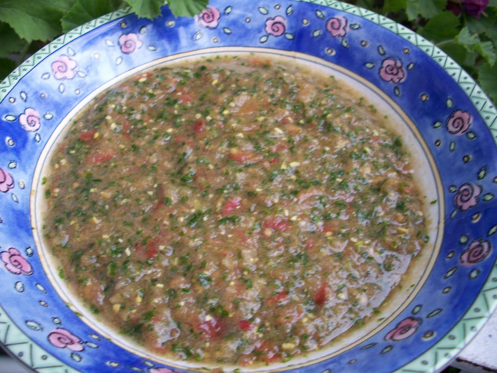 Pomegranates and Zaatar Hilbeh (Yemeni Fenugreek Relish)