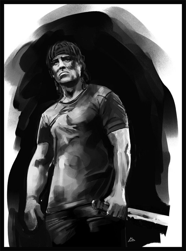 Dessins ou caricatures - Page 17 John+rambo+speed+study+small