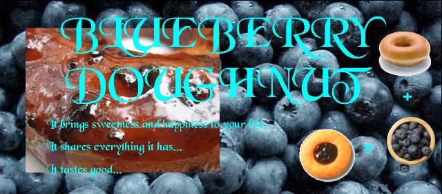 Blueberry doughnut