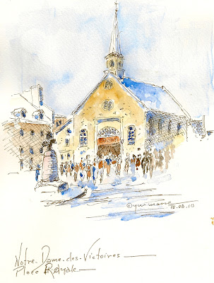 Journal de voyage ÉGLISE DE NOTREDAMEDESVICTOIRES Québec Place