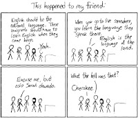 English language of the land?
