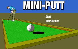 Mini Putt Website game is