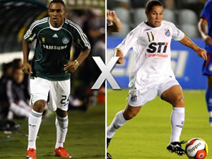 Clássico entre Palmeiras e Santos