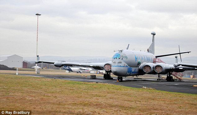 A Nimrod MRA4 reconnaissance aircraft prior to being scrapped in 2010 Nimrod