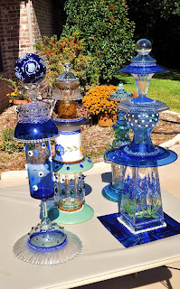 Kathleen Dalrymple - Glass Artist: Garden Ornaments