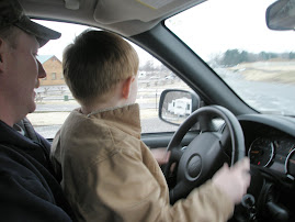 Hunter learning to drive!