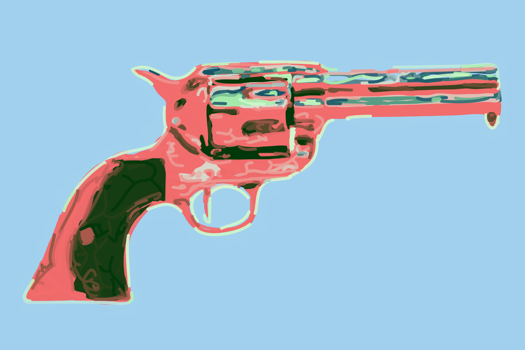 pistol wallpaper. Painted Gun Wallpapers