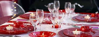 platos rojos navidad - Decorar la mesa de Navidad...