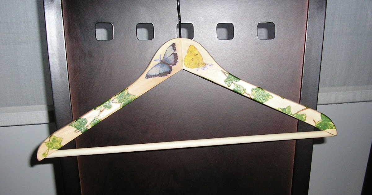 El rincón de los hilos: Perchas decoradas