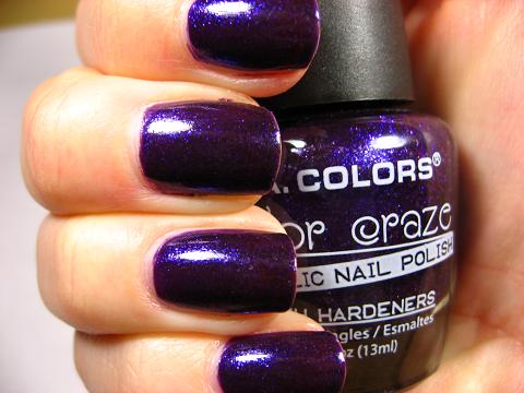 Right on the Nail: LA Colors Color Craze Metallic Polish Series: TCU Purple