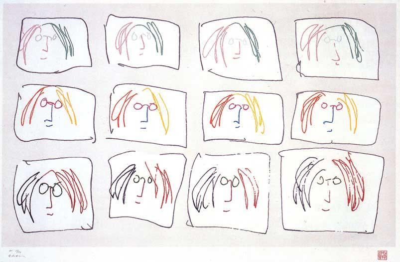Line Drawing John Lennon : John lennon