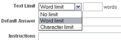 Text Limit Screenshot