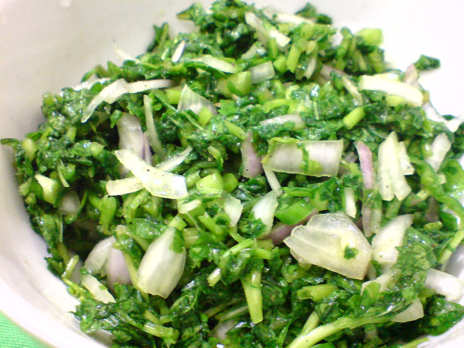 Nihari's CookBook Mustard Leaf Sambal