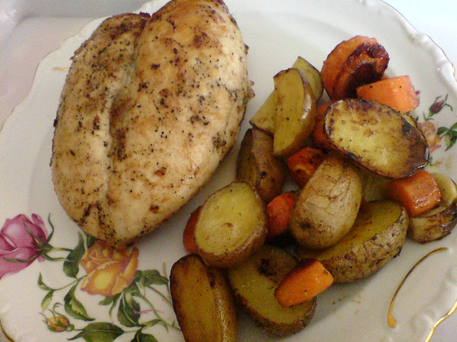 Nihari's CookBook Roast Chicken Breast with Potatoes