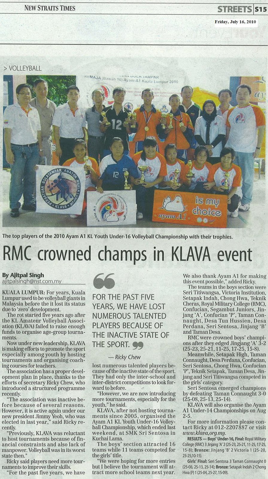 Kuala Lumpur Volleyball Competition