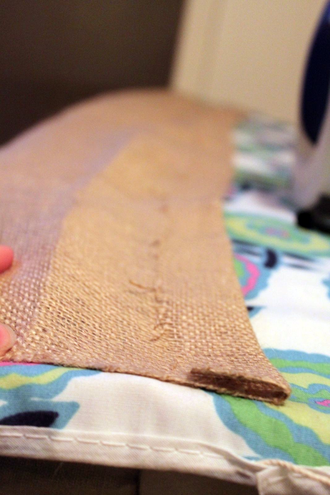 Love And Projects How To Make No Sew Burlap Curtains