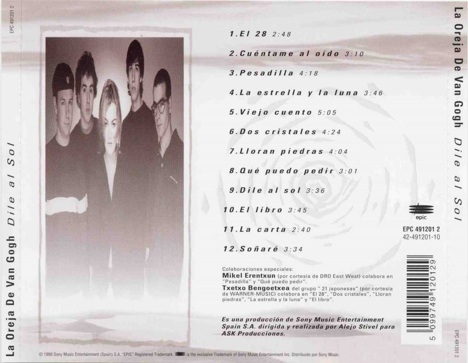 LETRAS DE GUAPA DE LA OREJA DE VAN GOGH letras de guapa de la oreja de van gogh: