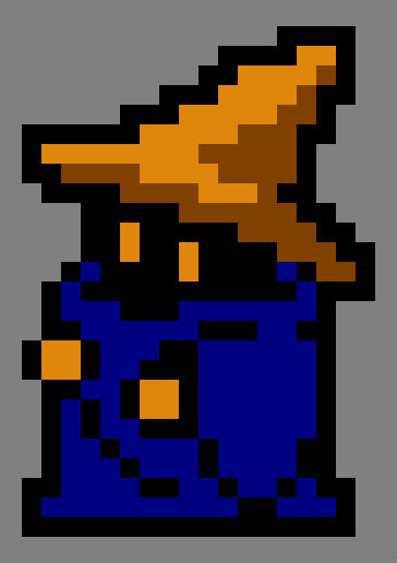 pixel black mage