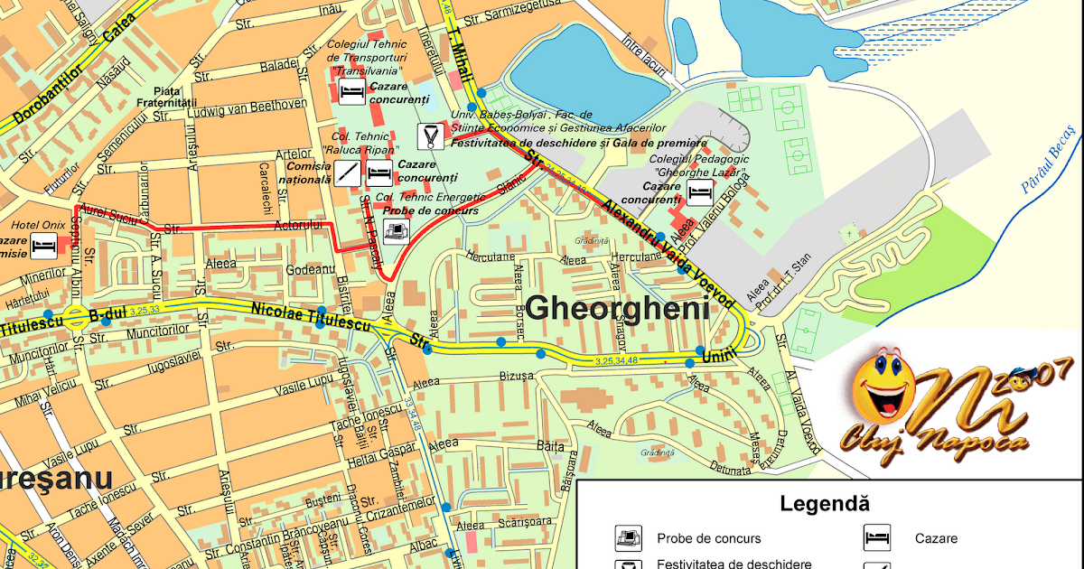 FEROVIARII Harti ale orasului Cluj Napoca