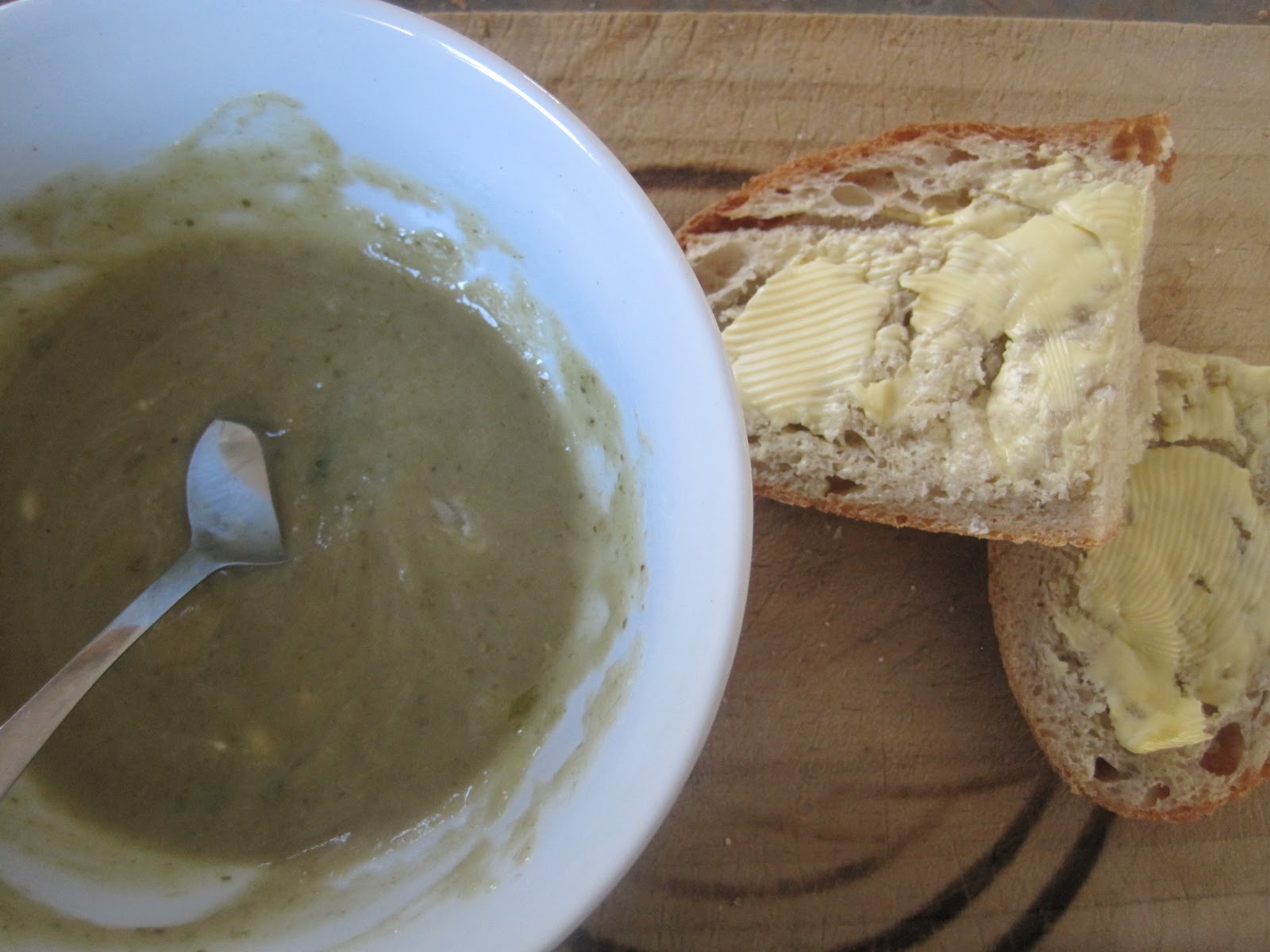 Toast Potato, Celariac and Truffle Oil Soup