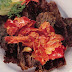 Menu Makan Siang < Dendeng Daging Sapi, Udang Asam Manis, Tumis Terong Paprika Pedas