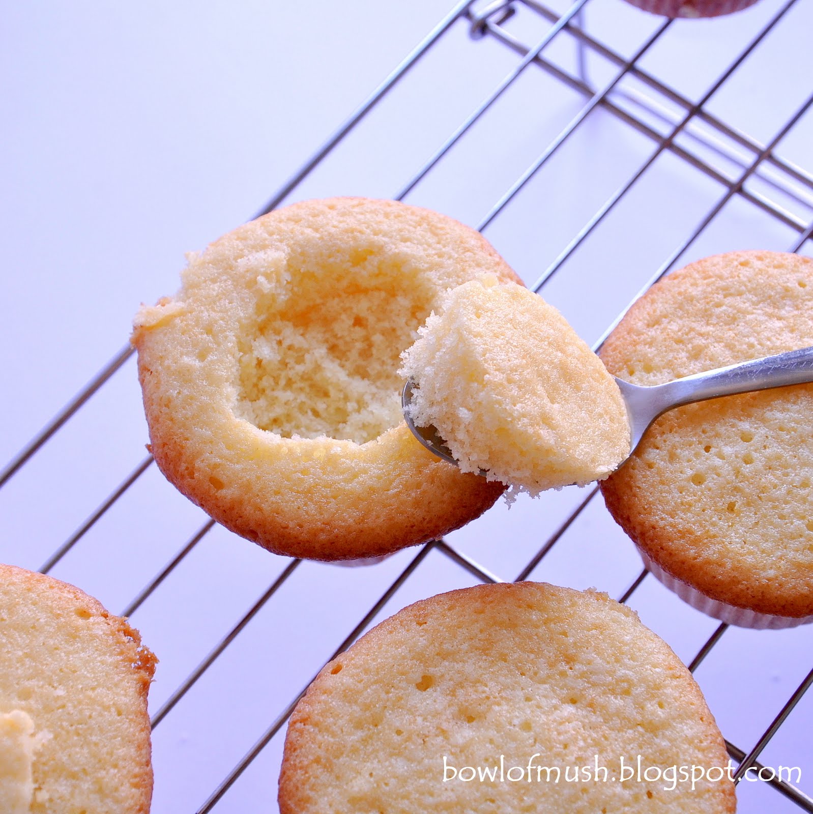 A Bowl of Mush STRAWBERRIES & CREAM FAIRY CAKES