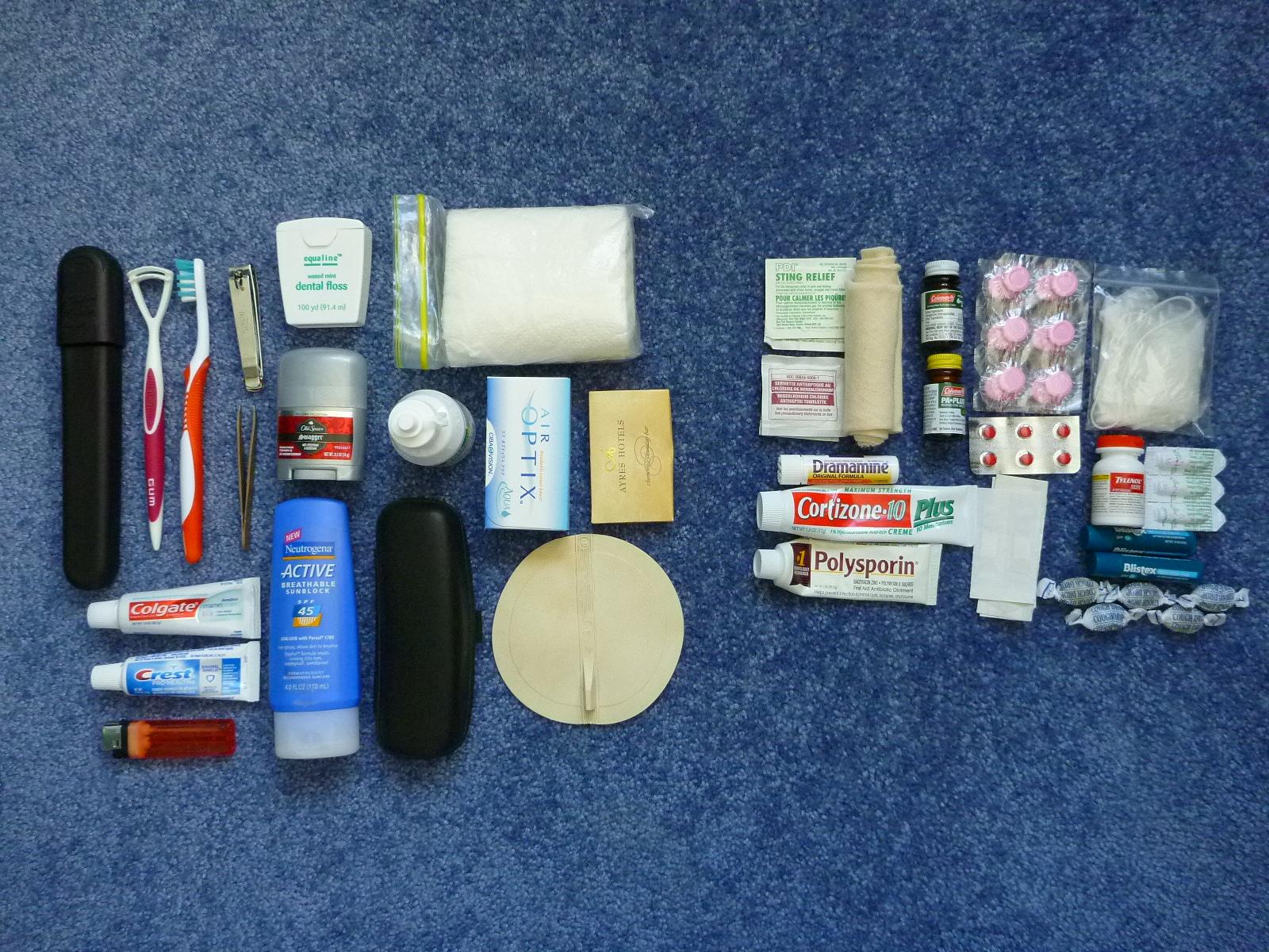 Toiletries and Medicine