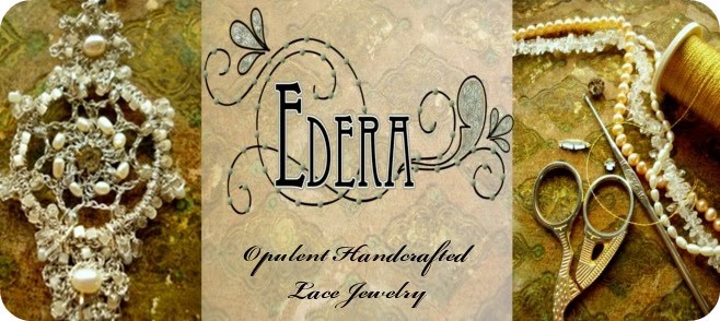 Edera  Jewelry: Opulent Handmade Lace Designs