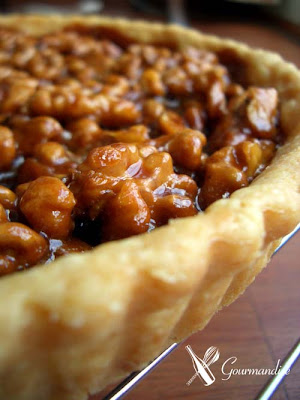 Gourmandise Grenoble torta de nozes carameladas
