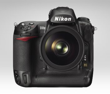 Nikon D3X DSLR with lens