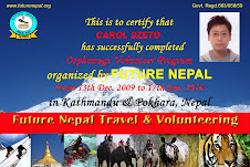 Volunteer Certificate of Future Nepal
