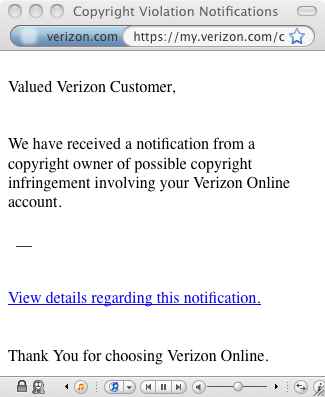 Valued Verizon Customer, Valued Verizon Customer,