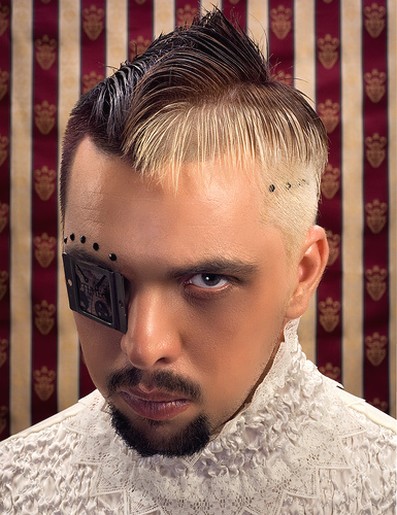 men's cut hair style: Unique Punk Hairstyle