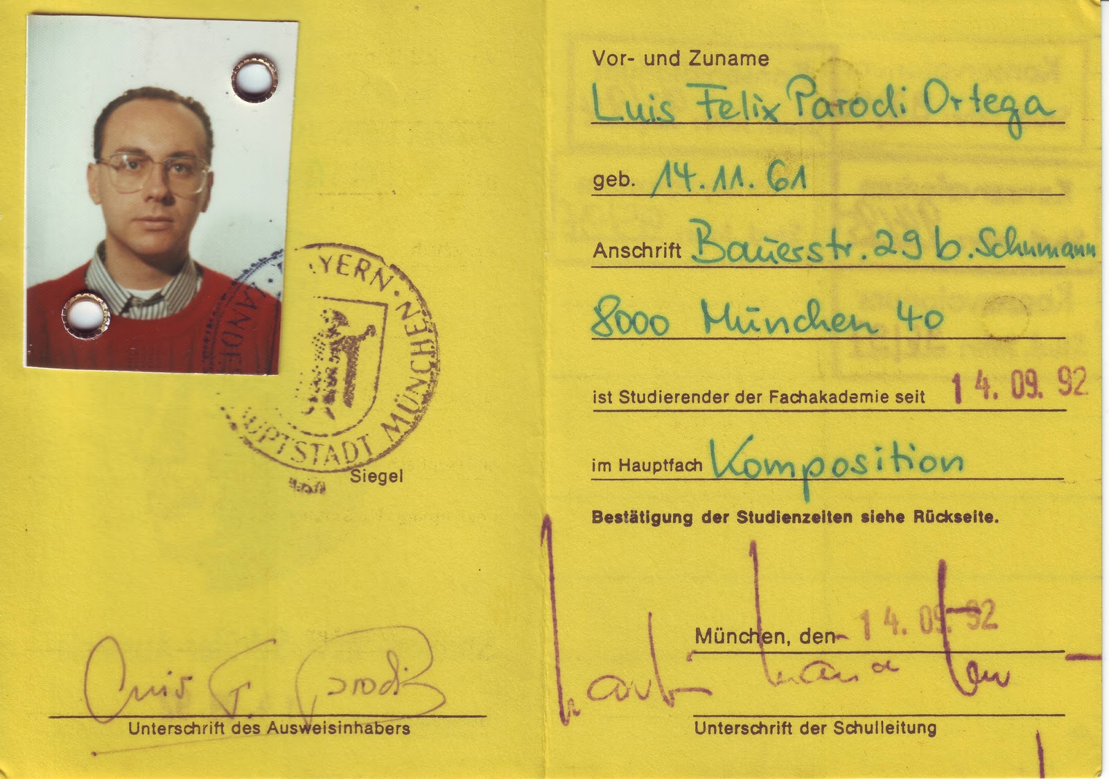 carnet de estudiante