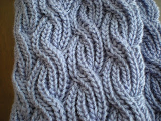 Steps and Stitches: Reversible Cabled Brioche Stitch Scarf