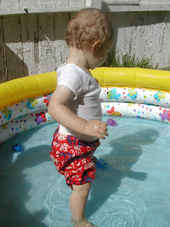 He's wet, but still standing!