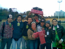 equipo socioeducativo previo a una intervención en el Velódromo - 2007