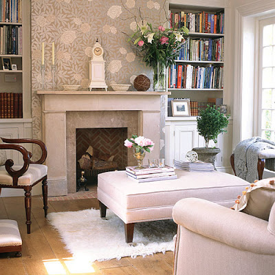 Wallpaper Living Room on Living Room Beautiful Designsfireplace