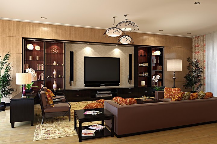 to design your living room centered around the TV. In these designs ...