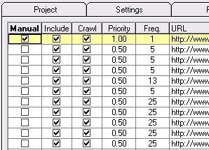 Se puede cambiar la prioridad y la frecuencia antes de publicar el sitemap Cambio de prioridad en el sitemap